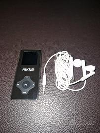 Lettore MP3 Nikkei Nero + Auricolari Cablati