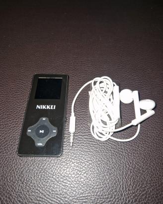 Lettore MP3 Nikkei Nero + Auricolari Cablati