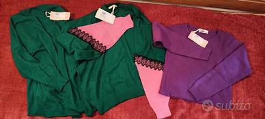 Set Donna 1 Cardigan + 2 Maglioncini Nuovi TagliaU