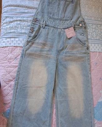 saloppette donna in denim