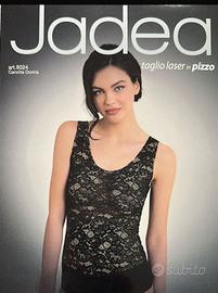 Canotta donna Jadea con pizzo laser