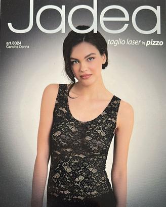 Canotta donna Jadea con pizzo laser