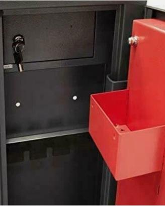 Armadietto blindato porta fucili con tesoretto