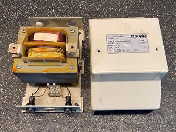 Trasformatore lamellare 24V 150VA + porta fusibili