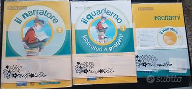3 libri scolastici di antologia classe 1° media