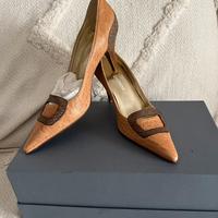 Decollete’ Cividini nuove in pelle e cuoio