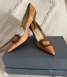 Decollete’ Cividini nuove in pelle e cuoio