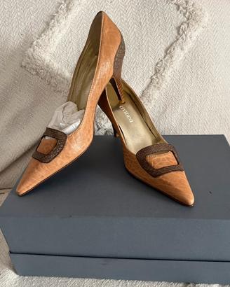 Decollete’ Cividini nuove in pelle e cuoio