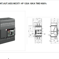 Interruttore automatico AEG serie MCXT1 -  125A