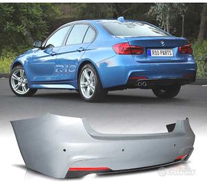 PARAURTI POSTERIORE BMW F30 LOOK M PDC DOPPIO USCI