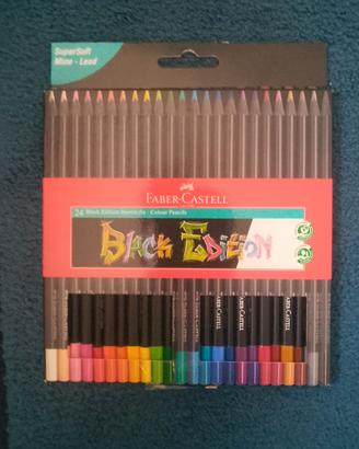 24 pestelli Faber Castell black edition nuovi 