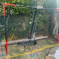 PORTA CALCIO SG 500 TAGLIA L BLU ROSSO