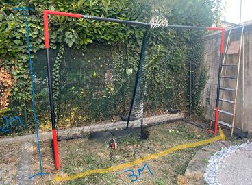 PORTA CALCIO SG 500 TAGLIA L BLU ROSSO