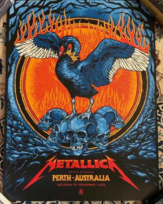 Metallica M72 WT - Pop Up Poster Perth Numbered