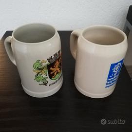 Set due boccali da birra vintage