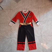vestito di carnevale dei pawer rangers 3/4 anni 