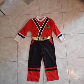 vestito di carnevale dei pawer rangers 3/4 anni 