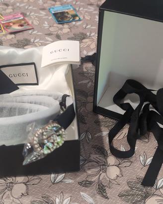 cintura Gucci GG marmont pelle nera ,nuova 