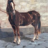 Mario Bordi quadro cavallo con cornice