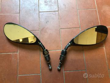 Specchietti da manubrio universali carbon look