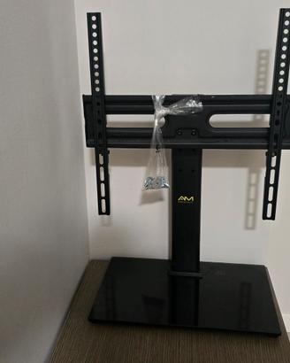 Supporto tv con base in vetro temperato
