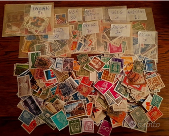 700 francobolli usati Mondo 40 Nazioni