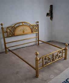 letto matrimoniale in ottone
