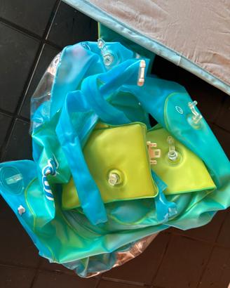 Salvagente gonfiabile neonato tettuccio parasole