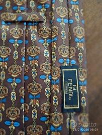 cravatta in seta Fendi 