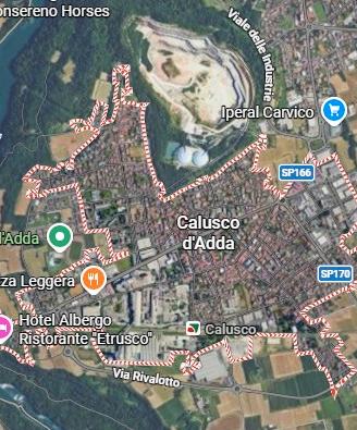 Calusco D'Adda con 2 camere,balcone e box auto