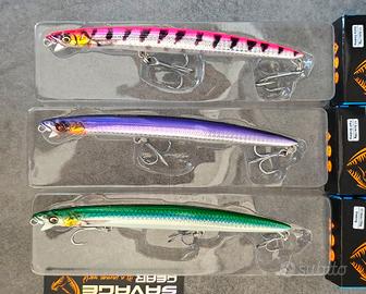 Set 3 Long Jerk Savage 39g 50g 70g pesca spinning