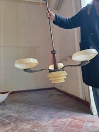 Lampadario Vintage anni '40/'50 