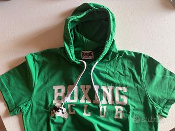 🥊 T-shirt con cappuccio Boxing Club verde