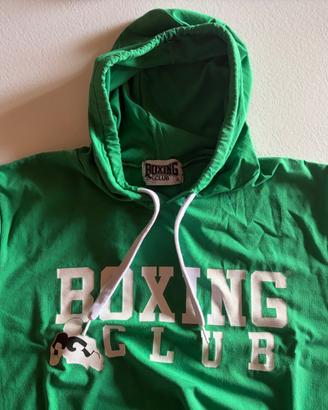 🥊 T-shirt con cappuccio Boxing Club verde
