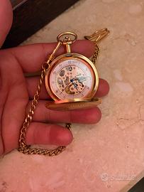 Orologio taschino in oro placcato