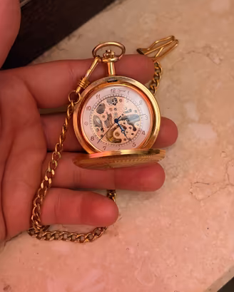 Orologio taschino in oro placcato