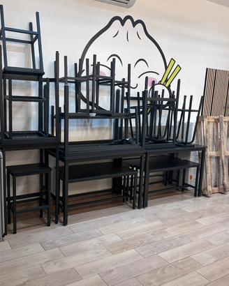 Set tavoli , sgabelli e panche
