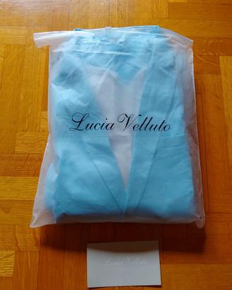 Abito uomo leggero azzurro nuovo taglia L