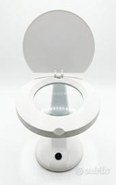 Lampada da tavolo con lente ingrandimento doppia 