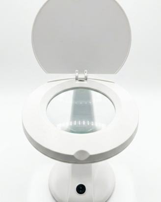 Lampada da tavolo con lente ingrandimento doppia 