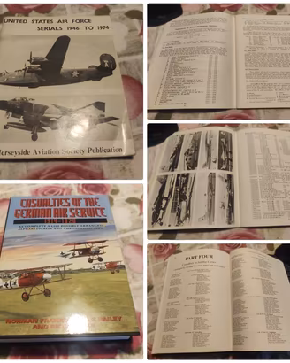Lotto 2 libri aviazione militare USAF e Prima Guer