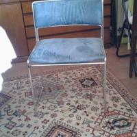 tavolo in noce con 4 sedie acciao 
