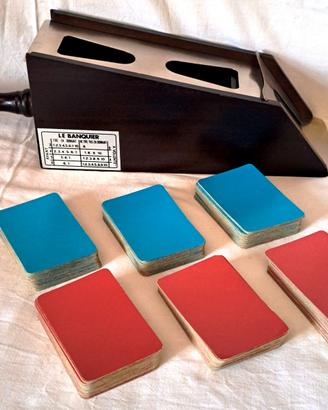 SABOT Le Banquier + 6 mazzi di carte dal Negro