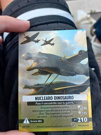 Carta rara nucleare brainrot . Nuclearo Dinosauro