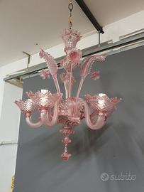 lampadario in vetro di murano 
