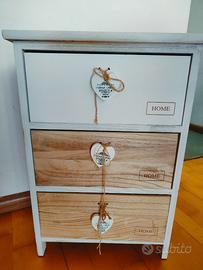 Cassettiera shabby chic