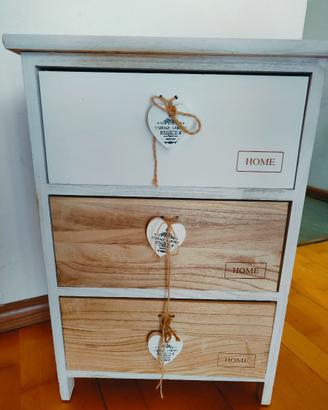 Cassettiera shabby chic