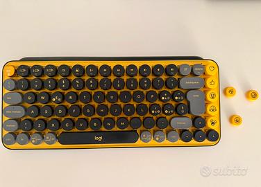 Logitech Pop Keys - Tastiera Wireless Colore Blast