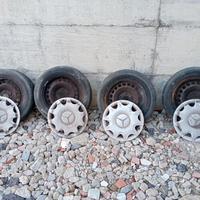 4 cerchi e coppe originali Mercedes classe a 