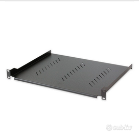 Mensola per Rack 19" 350mm 1U Nera 2 Punti